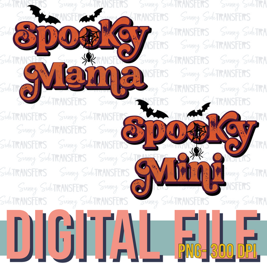 Spooky Mama & Spooky Mini Halloween PNG