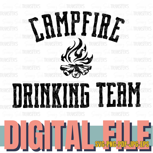 Campfire Drinking Team Digital File