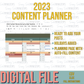 2023 Content Planner
