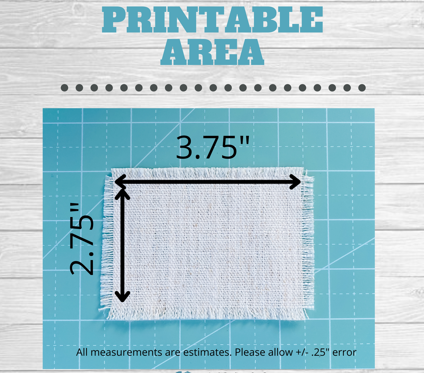 Blank Raggedy Hat Patch for Sublimation
