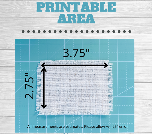 Blank Raggedy Hat Patch for Sublimation