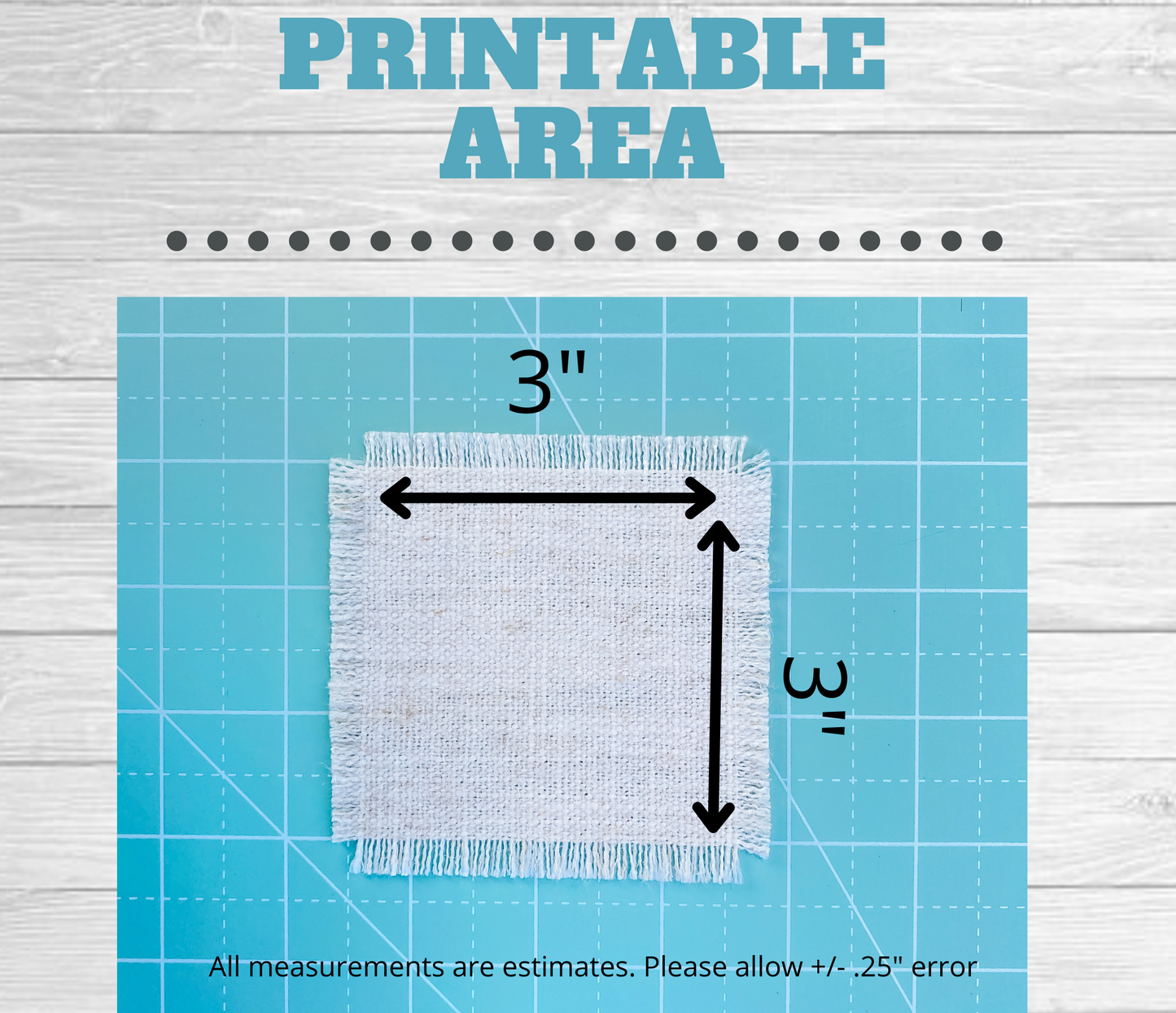 Blank Raggedy Hat Patch for Sublimation