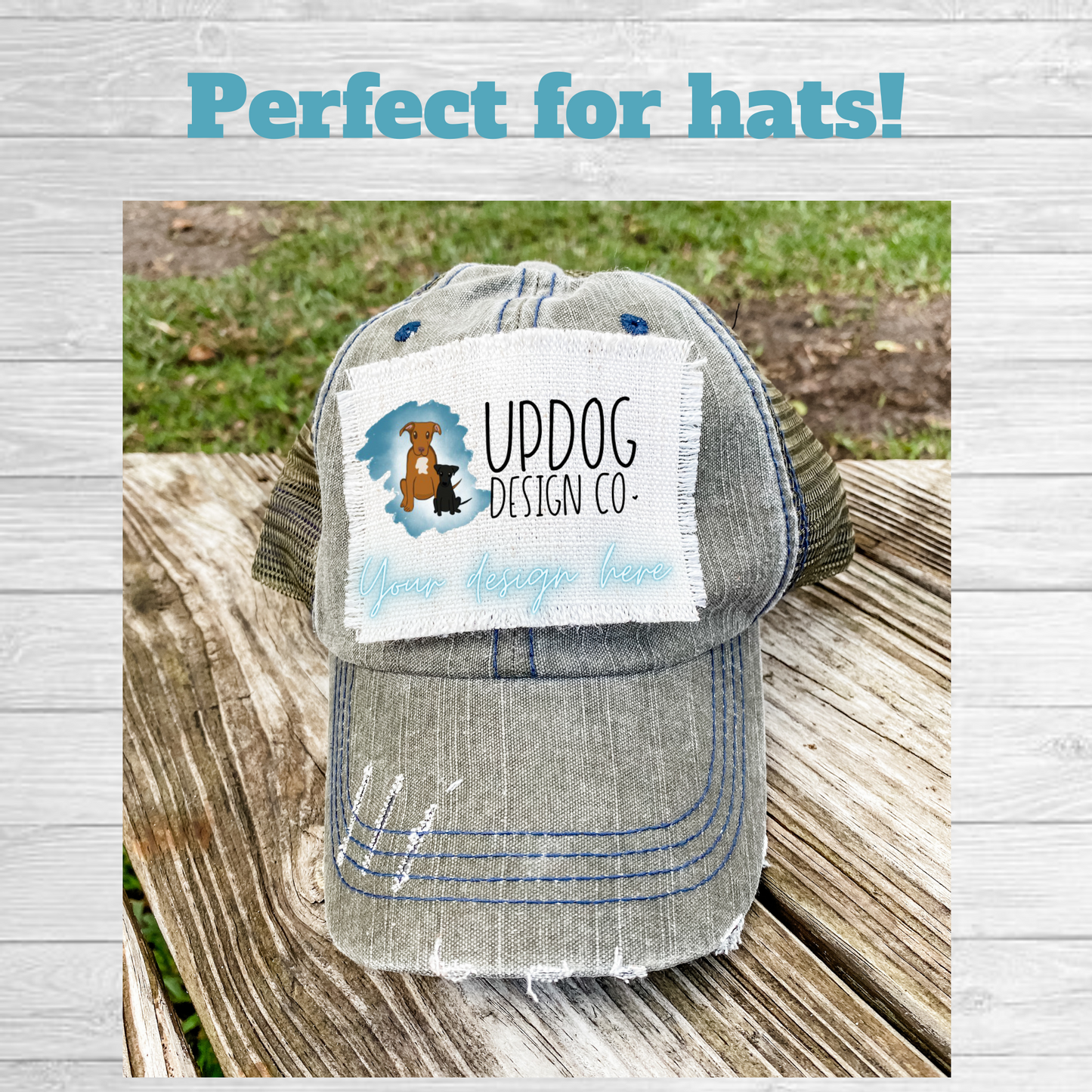 Blank Raggedy Hat Patch for Sublimation