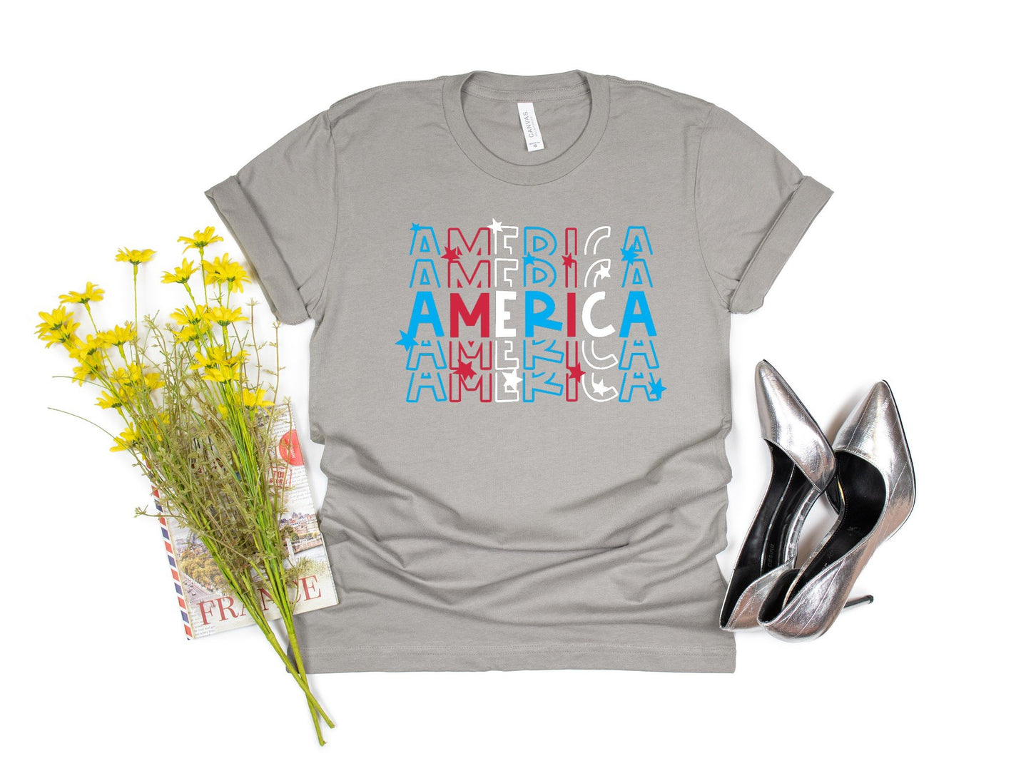 America 4th of July HTV Transfer