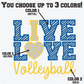 Live Love Volleyball HTV Transfer