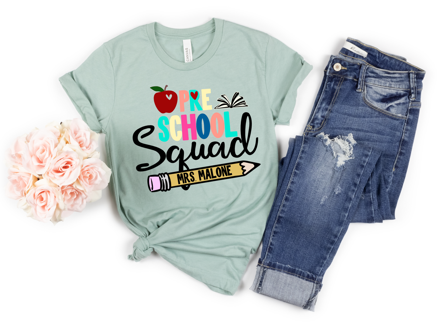 Colorful Pre School Squad Transfer