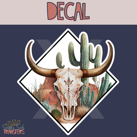 Wholesale Cow Skull Decal