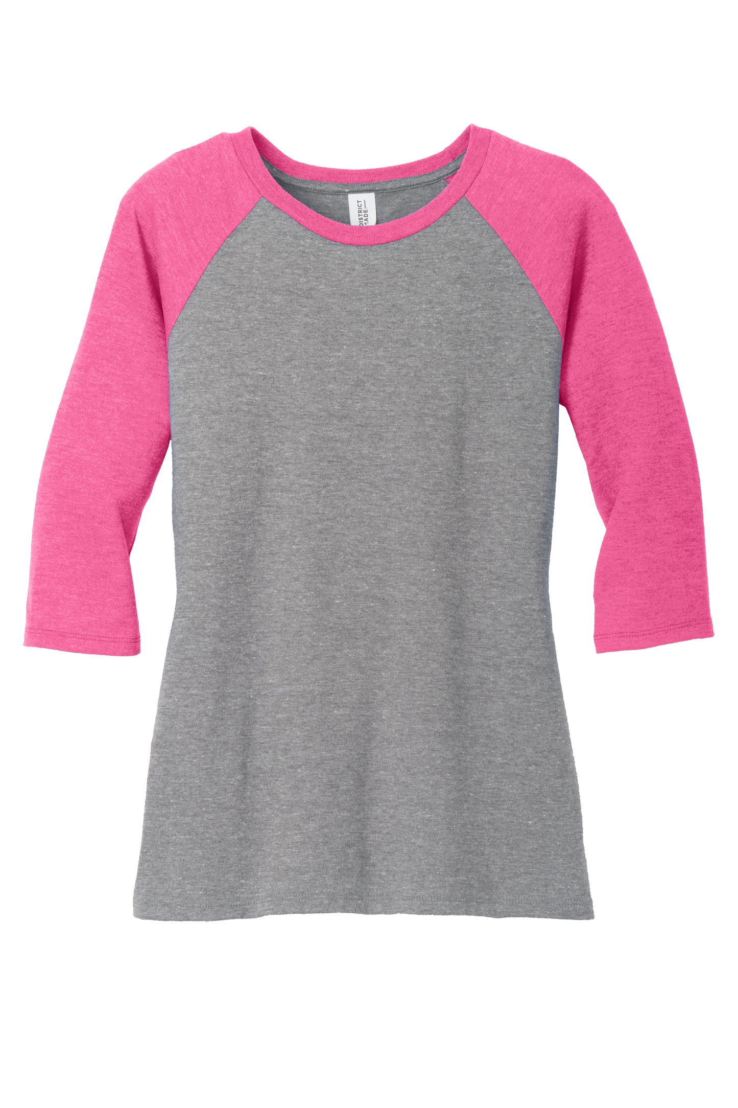 District Pink/grey raglan