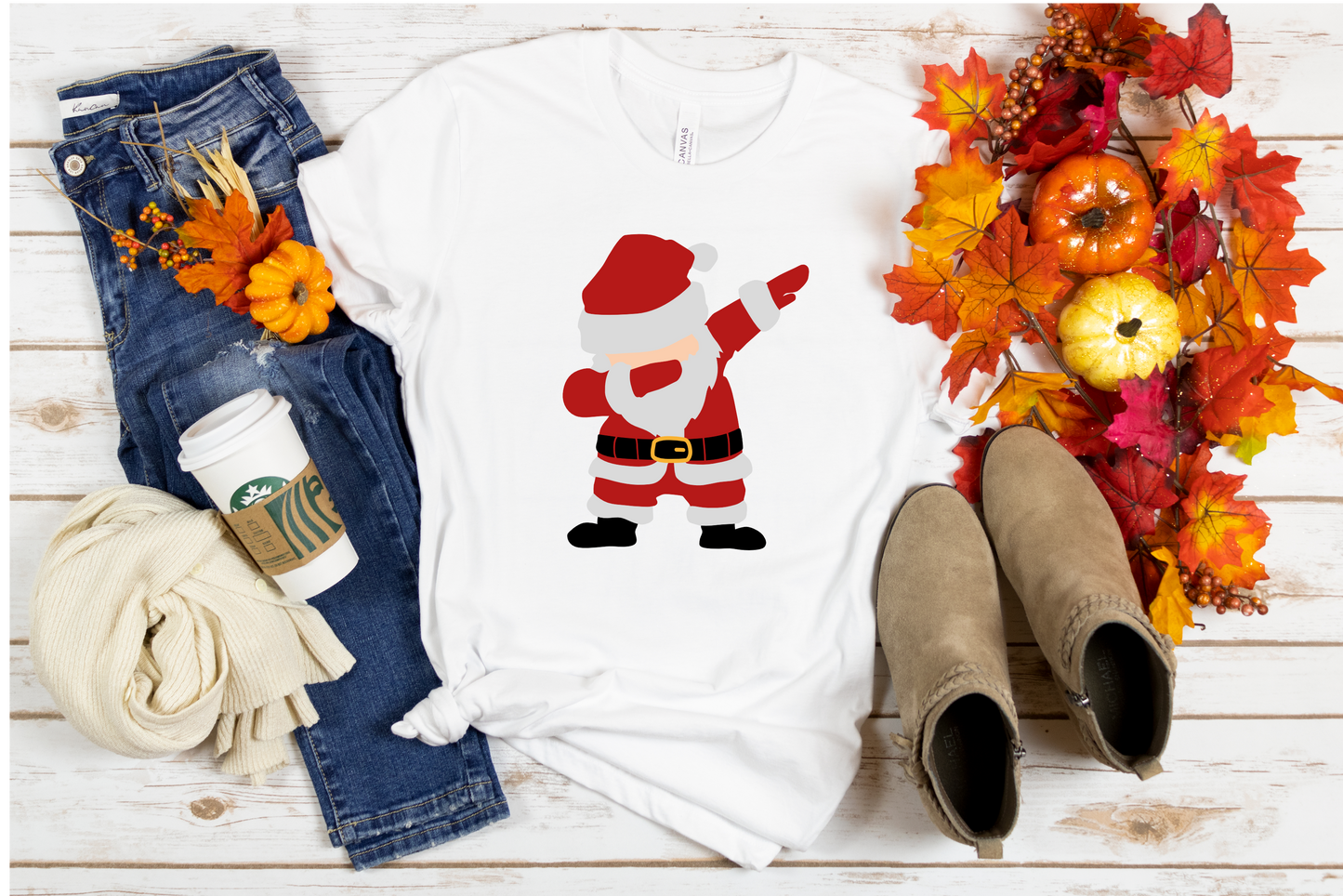Dabbing Santa Sublimation Transfer