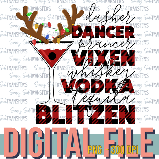 Drunk Reindeers Funny Christmas PNG