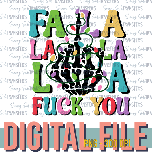 fa la la la la Fuck You Christmas Digital Download
