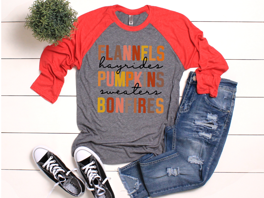 fall shirt transfer