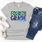 Fourth Grade Vibes HTV Transfer Colorful Leopard