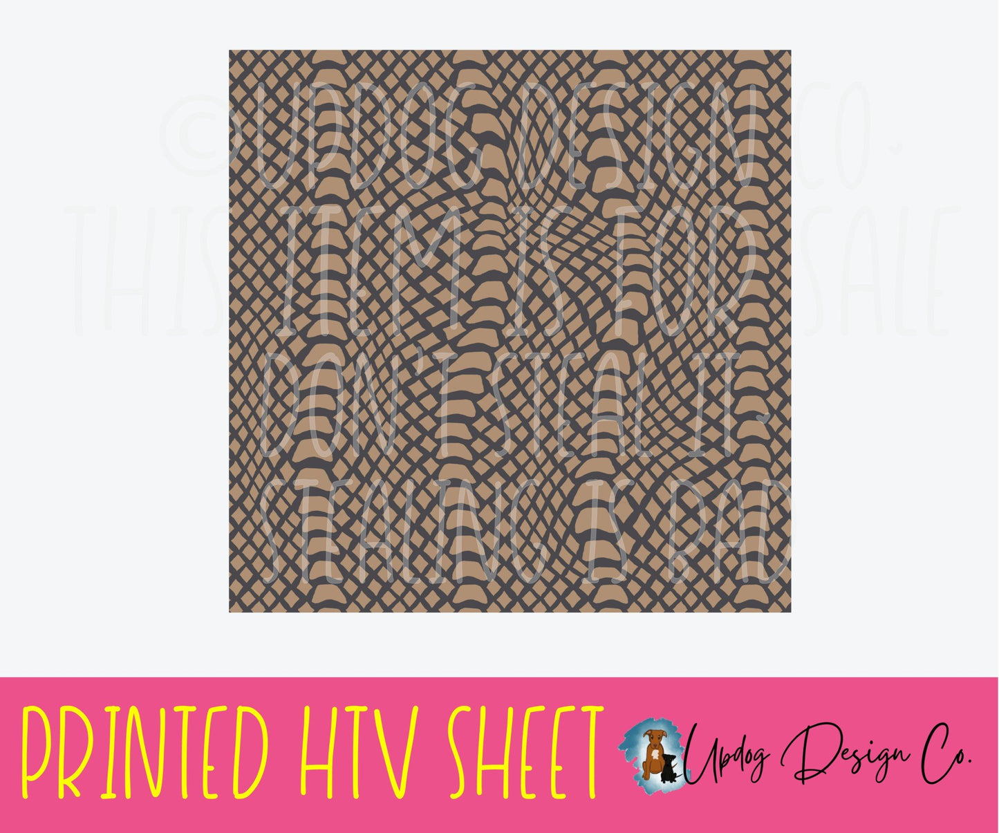 Animal Pattern 2 Printed HTV Sheet