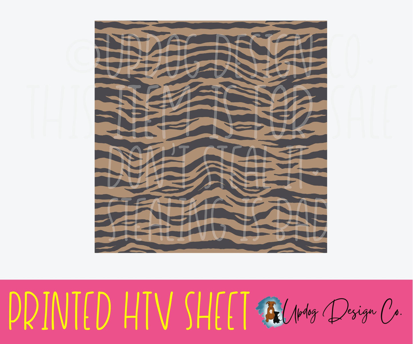 Animal Pattern 9 Printed HTV Sheet