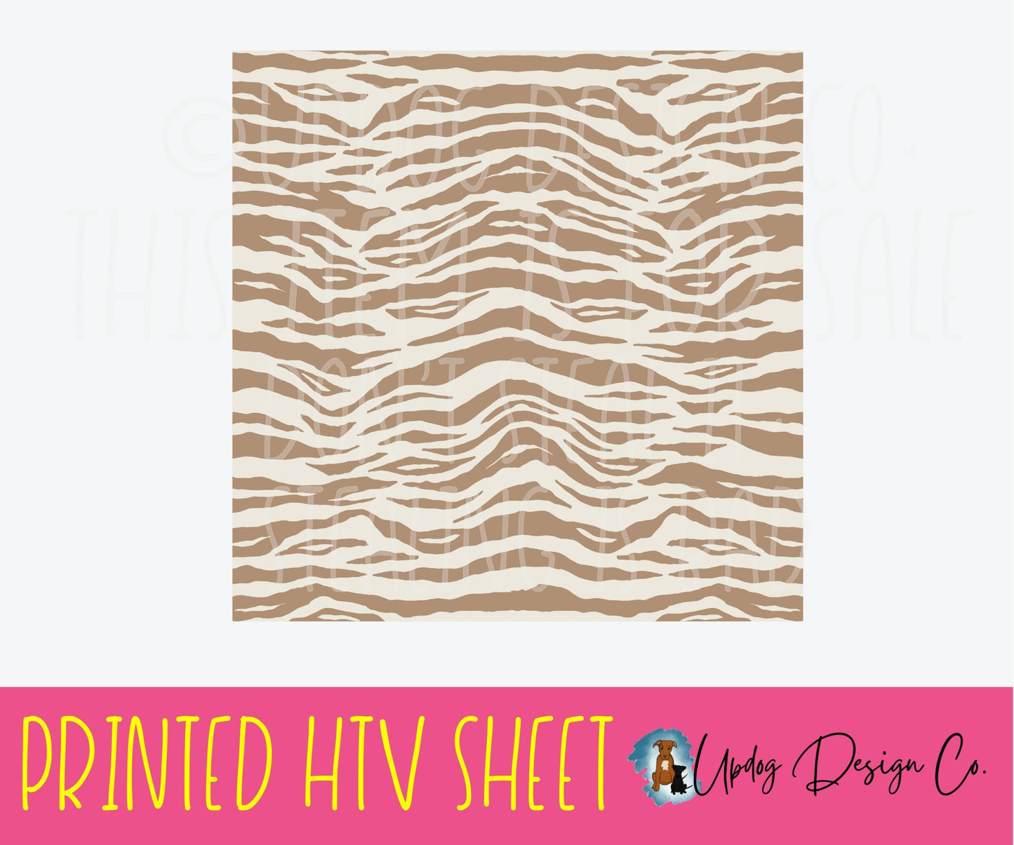 Animal Pattern 10 Printed HTV Sheet