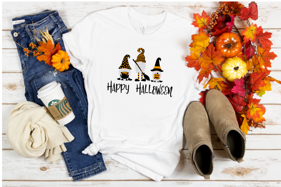 Happy Halloween Gnomes Sublimation Transfer