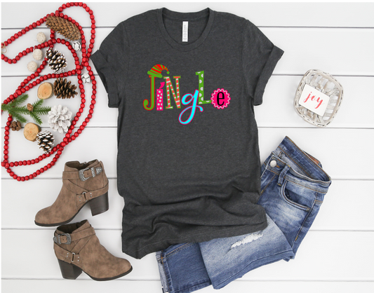 Jingle Christmas HTV Transfer