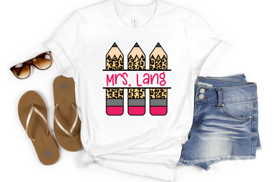 Leopard Pencil Sublimation Transfer