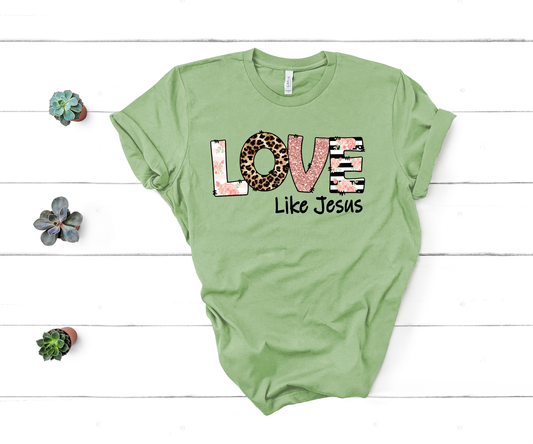 Love Like Jesus Religious HTV Transfer