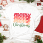 Merry Merry Merry Christmas Sublimation Transfer