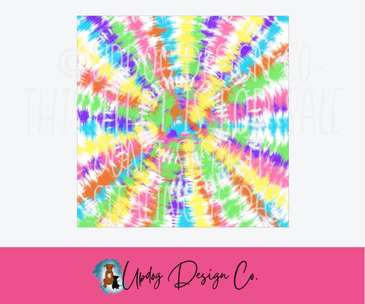 Colorful Squiggles Tie Dye Pattern Sheet #134