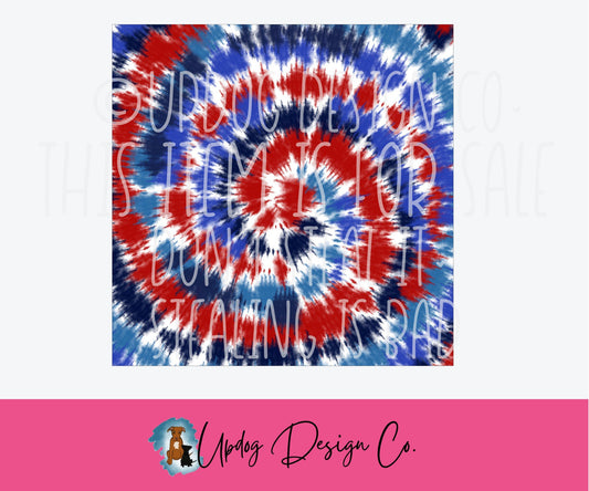 Americana Tie Dye Pattern Sheet  #138