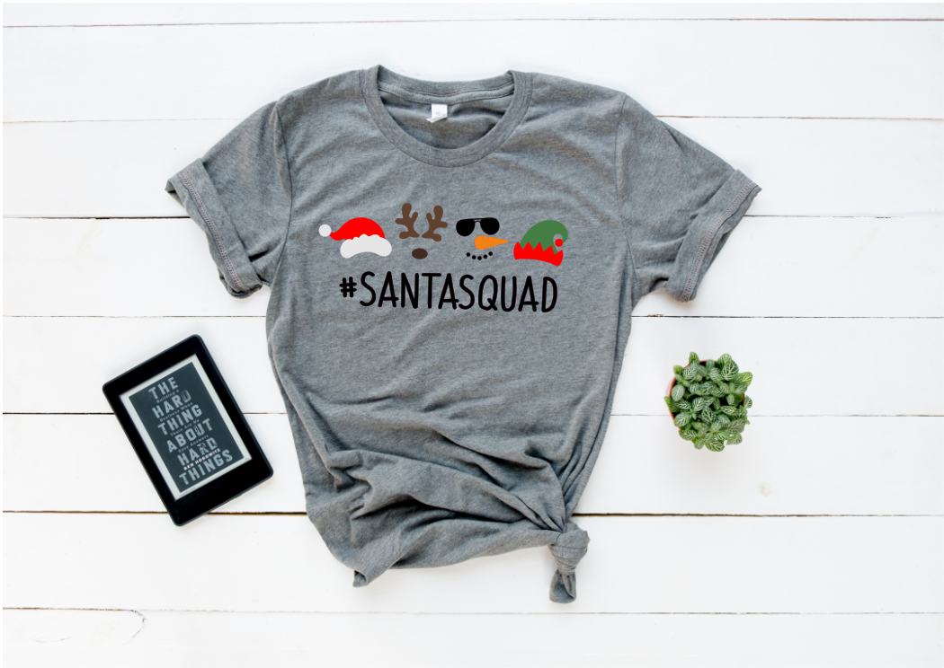 Santa Squad Christmas HTV Transfer