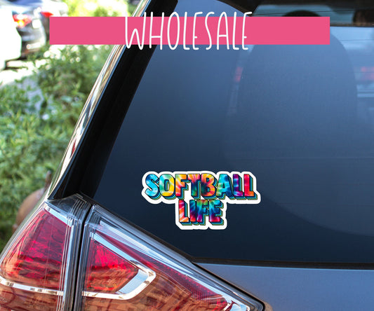 Wholesale Softball Life Decal