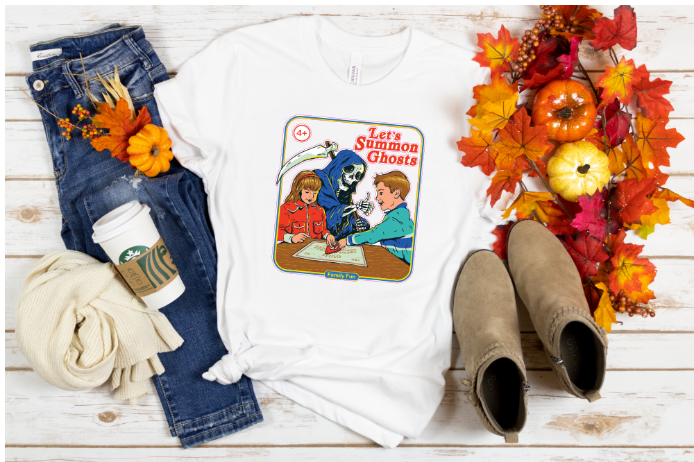 Let's Summon Ghosts Funny Halloween Sublimation Transfer