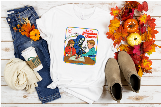 Let's Summon Ghosts Funny Halloween Sublimation Transfer