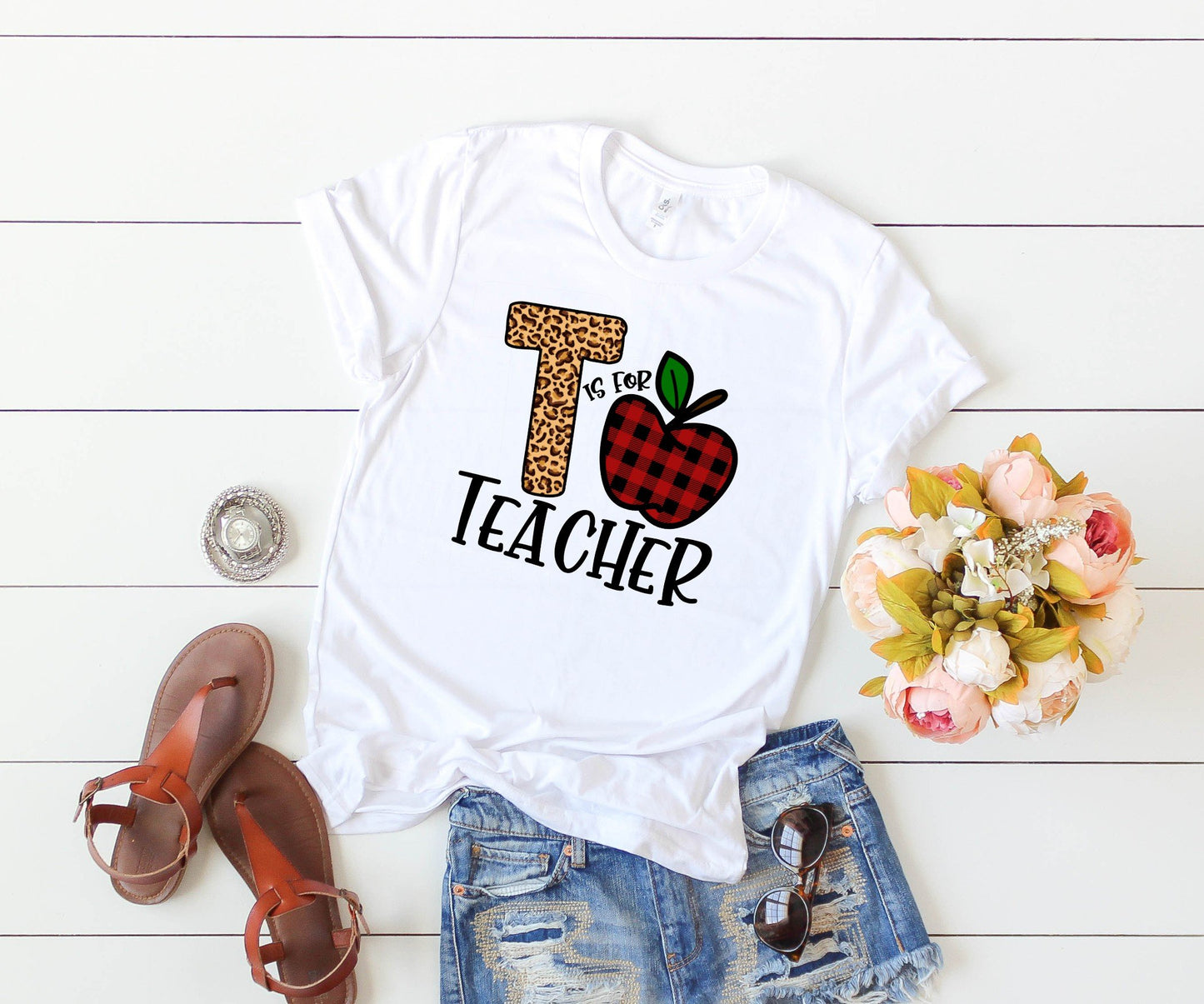 T is for Teacher Transfer Full Color HTV
