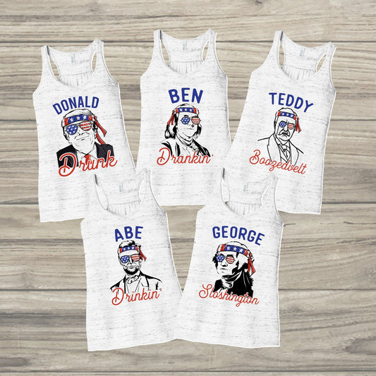 Drunk Presidents Sublimation Transfers