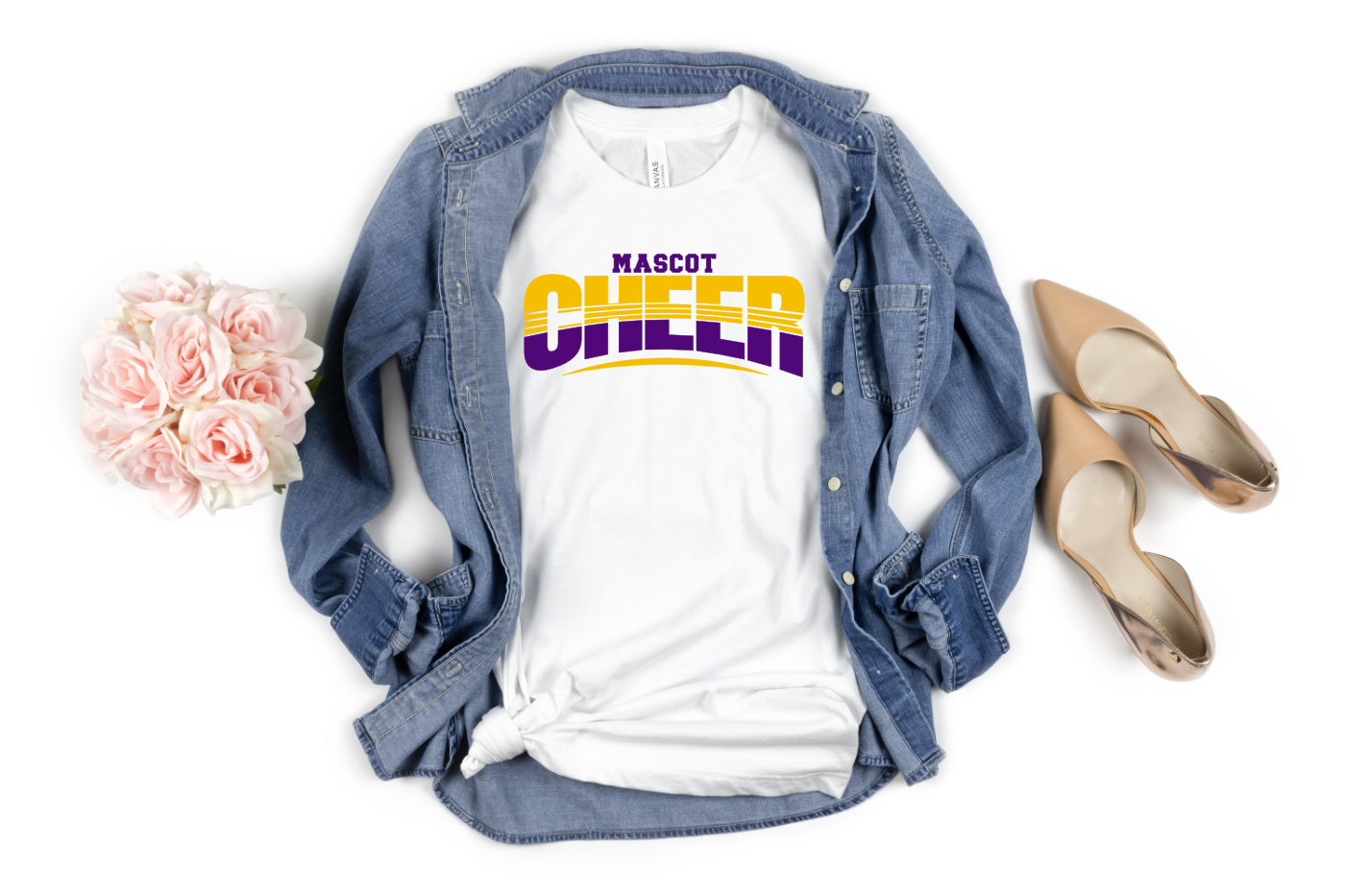 Personalized Mascot Cheer Sublimation Transfer
