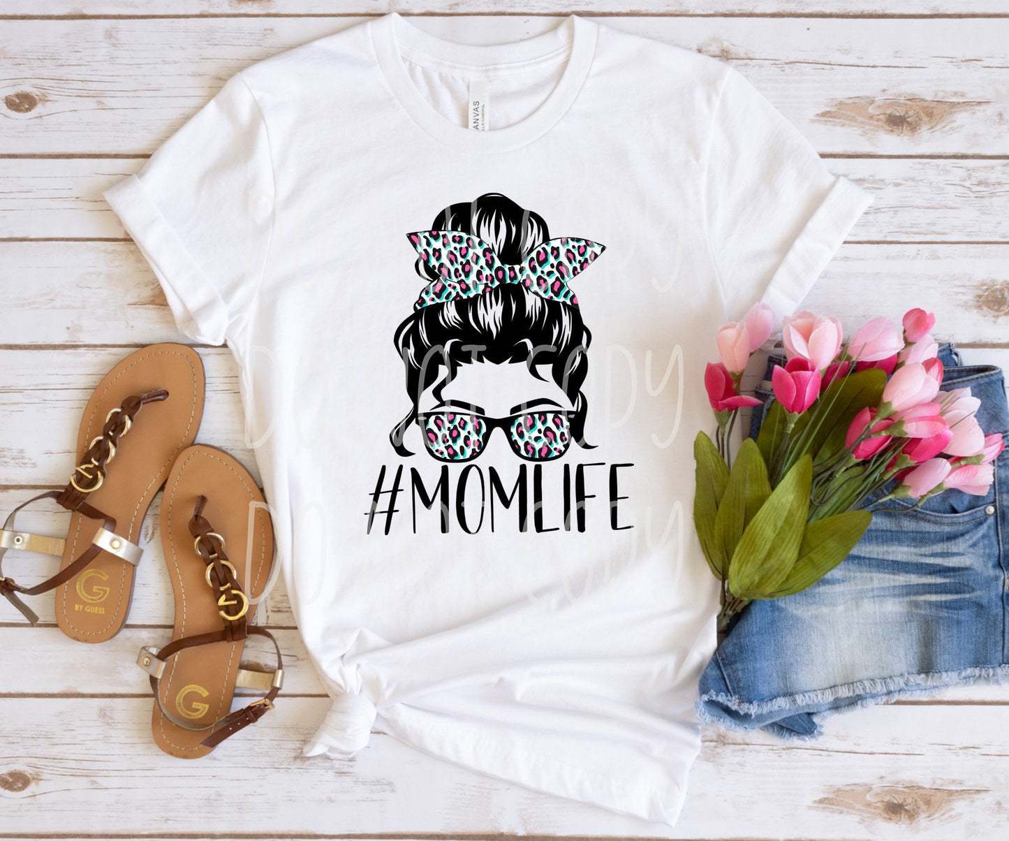 Leopard Momlife HTV Transfer