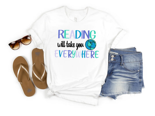 Reading Will Take You Everywhere Sublimation Transfer