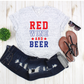 Red Wine and Beer Patriotic Sublimation Transfer