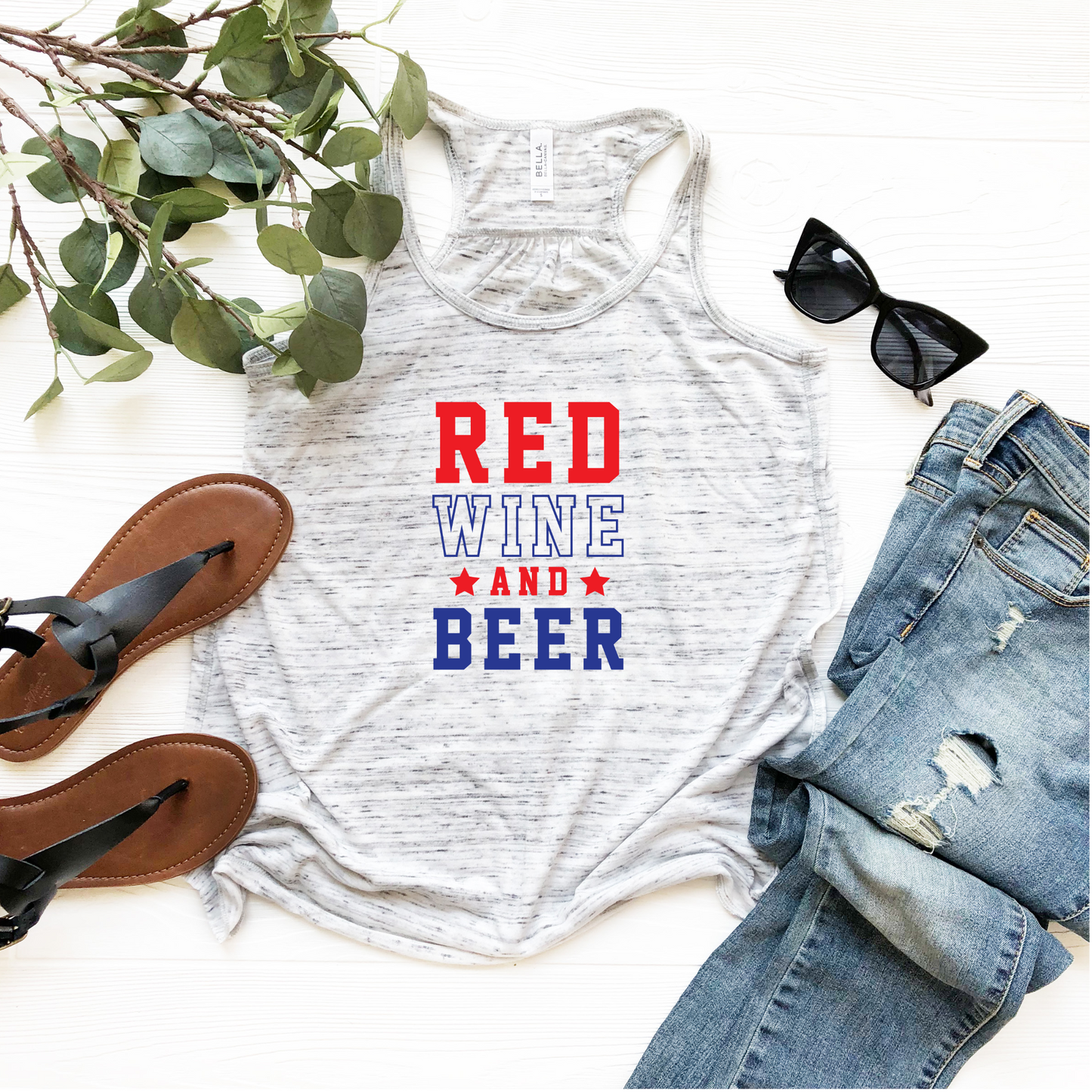 Red Wine and Beer HTV Transfer