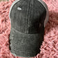 Distressed Criss Cross Hat