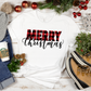 Merry Christmas Transfer Buffalo Plaid HTV