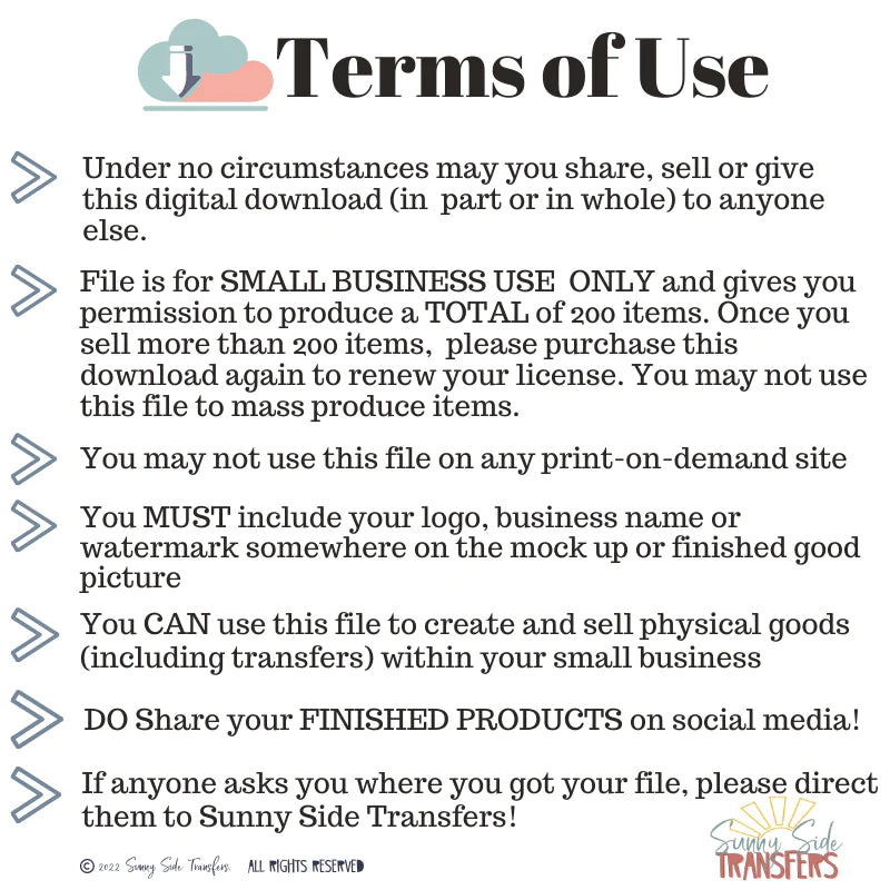 Digital Download Terms