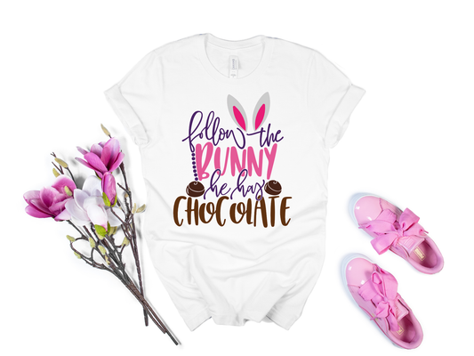 Follow The Bunny Sublimation Transfer