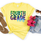 Fourth Grade Vibes HTV Transfer Colorful Leopard