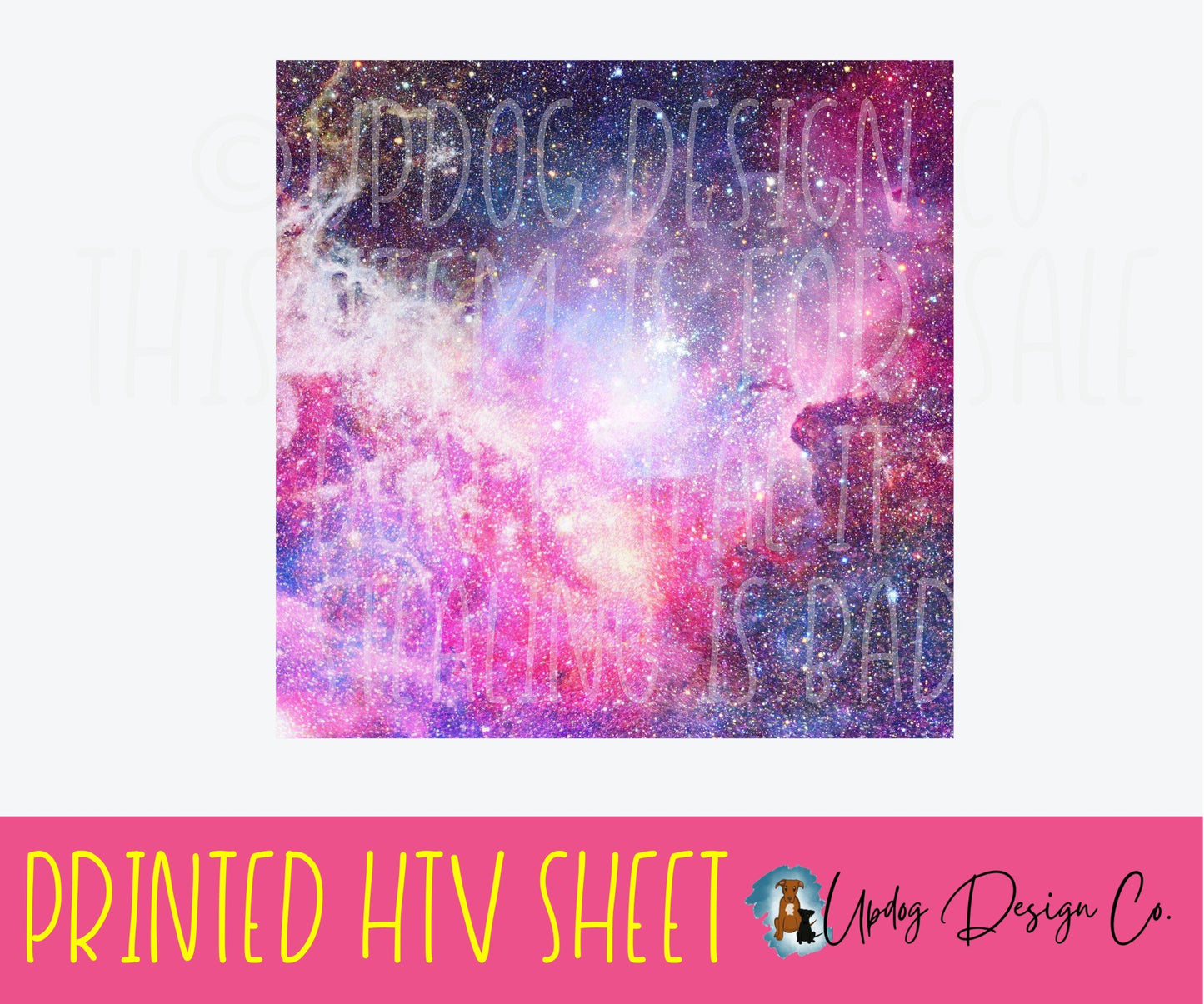 Galaxy 3 Printed HTV Sheet