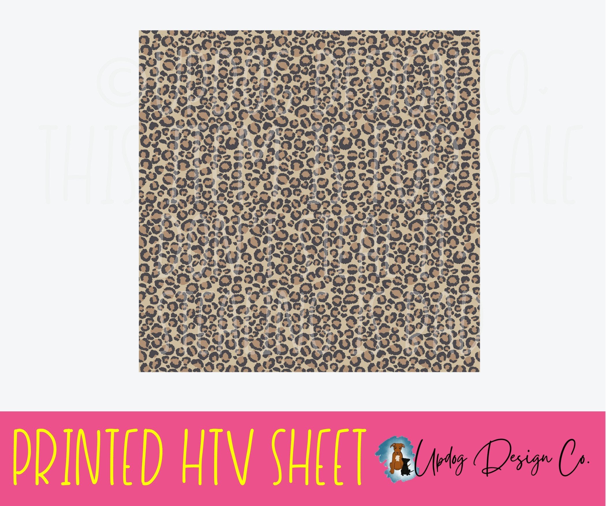 Pattern Htv Printed Animal Pattern 7 Printed HTV Sheet – Sunny Side Transfers and Wholesale