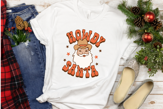 Howdy Santa Chrismtas Sublimation Transfer