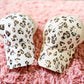 Foil Leopard Criss Cross Hat