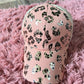 Foil Leopard Criss Cross Hat