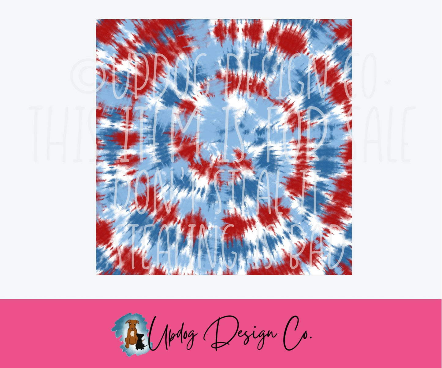 Americana Tie Dye #139 HTV Pattern Sheet