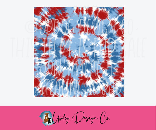 Americana Tie Dye #139 HTV Pattern Sheet